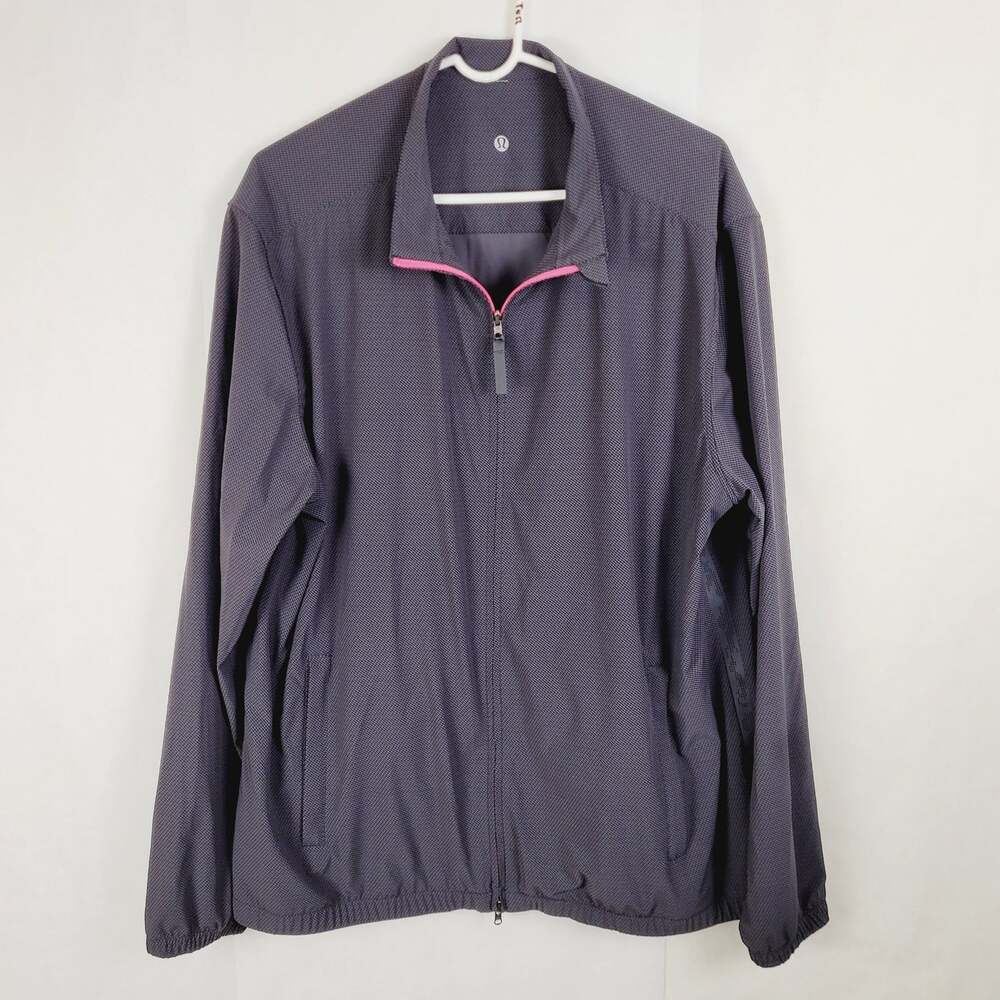 Lululemon Pace Jacket reversible full zip black windbreaker Size Large Active